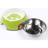 Bobo Melamin Yeşil 150 ml Kedi Köpek Mama Su Kabı