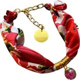 Bobo Pet Kedi & Köpek Fular Kolye - M - Kırmızı