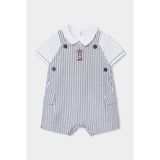 Boboli Çizgili Salopet Set 6-24 Ay Lacivert - 9 Ay