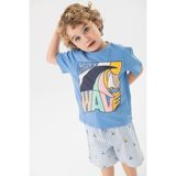 Boboli Wave Baskılı Erkek Çocuk Tişört