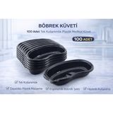 Böbrek Küveti 100 Adet Tek Kullanımlık Plastik Küvet - Beden