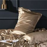 Boby Silk - Peony Luxury Çerçeve %100 Dut Ipek Yastık Kılıfı - Somon - 50 x 70