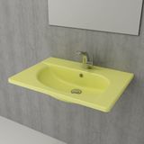 Bocchi 1009-026-0326 Taormina Arch Etajerli 65 cm Mat Limon Sarı Lavabo