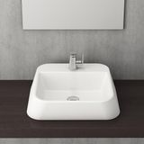 Bocchi 1074-001-0126 Parlak Beyaz Firenze Batarya Banklı Çanak Lavabo