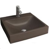 Bocchi 1076-025-0126 Scala 48x48 cm Mat Kahve Tezgah Üstü Lavabo