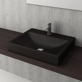 Bocchi 1077-004-0126 Scala 60x48 cm Mat Siyah Tezgahüstü Lavabo