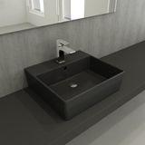 Bocchi 1216-020-0126 50 cm Antrasit Milano Batarya Banklı Çanak Lavabo