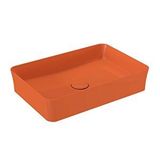 Bocchi 1476-012-0125 Slim Line Dikdörtgen 55X38 cm Parlak Turuncu Lavabo
