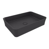 Bocchi 1476-020-0125 Sottile Slim Dikdörtgen 55x38 cm Antrasit Çanak Lavabo