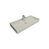 Bocchi 1537-005-0126 Milano 80 cm Parlak Siyah Tezgah Üstü Asma Lavabo