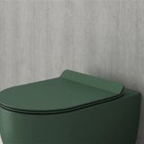 Bocchi A0330-027 Mat Yeşil Yavaş Kapanır Pure Slim Klozet Kapağı