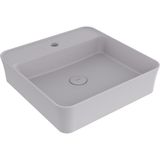 Bocchı Bocchi Sottile Slim Line Batarya Bankli Kare Lavabo 45X45CM. Mat Gri - 1598-006-0126 - Beyaz