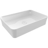 Bocchı Bocchi Sottile Slim Line Tezgah Üstü Dikdörtgen 55X38CM. Lavabo - Beyaz - 1476-001-0125