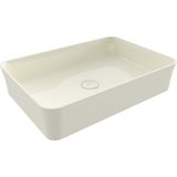 Bocchı Bocchi Sottile Slim Line Tezgah Üstü Dikdörtgen 55X38CM. Lavabo - Parlak Bisküvi - 1476-014-0125 - Beyaz