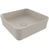 Bocchı Bocchi Sottile Slim Line Tezgah Üstü Kare 38X38CM. Lavabo - Mat Yasemin - 1477-007-0125 - Beyaz