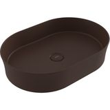 Bocchı Bocchi Sottile Slim Line Tezgah Üstü Lavabo 55 cm Mat Kahve - 1521-025-0125 - Kahverengi