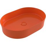 Bocchı Bocchi Sottile Slim Line Tezgah Üstü Lavabo 55 cm Parlak Turuncu - 1521-012-0125