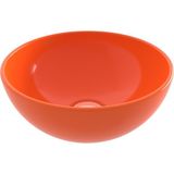 Bocchı Bocchi Sottile Slim Line Tezgah Üstü Yuvarlak 26CM. Lavabo - Parlak Turuncu - 1471-012-0125 - Beyaz