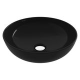 Bocchı Bocchi Sottile Slim Line Tezgah Üstü Yuvarlak 38CM. Siğ Lavabo - P.siyah - 1494-005-0125 - Beyaz
