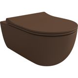 Bocchı Bocchi V-Tondo Rimless Asma Klozet - Mat Kahve - 1416-025-0128 - Beyaz