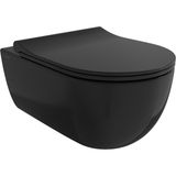Bocchı Bocchi V-Tondo Rimless Asma Klozet - Mat Siyah - 1416-004-0128 - Beyaz