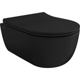 Bocchı Bocchi V-Tondo Rimless Asma Klozet - Mat Siyah - 1417-004-0128 - Beyaz