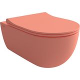 Bocchı Bocchi V-Tondo Rimless Asma Klozet - Mat Somon - 1416-032-0128 - Beyaz