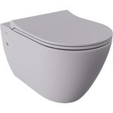 Bocchı Bocchi Venezia Asma Klozet Kanalsız Mat Gri Kapak Dahil 1295-006-0128 - Beyaz