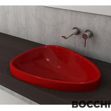 Bocchi Etna 1112-019-0125 58 cm Kırmızı Tezgah Üstü Lavabo