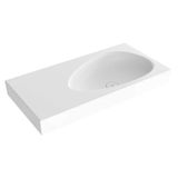 Bocchi Etna Etajer Uyumlu Parlak Beyaz Lavabo 90X45 Cm 1115-001-0125