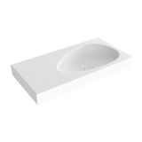 Bocchi Etna Etajerli Lavabo 90 cm Beyaz - Çok Renkli