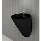 Bocchi Fenice 54 cm Parlak Siyah Armatür Deliksiz Çanak Lavabo