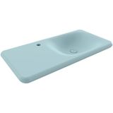 Bocchi Fenice 90 cm Etajerli Mat Buz Mavisi Lavabo