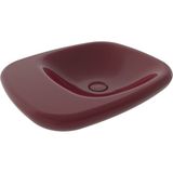 Bocchi Fenice Çanak Lavabo 54 cm Parlak Burgonya Bordosu - Renkli - Standart