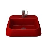 Bocchi Firenze Çanak 50 cm Parlak Kırmızı Lavabo