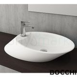 BOCCHI Milano 1021-001-0126 56 cm Parlak Beyaz Çanak Lavabo