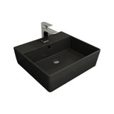 Bocchi Milano 50 cm Çanak Batarya Delikli Mat Antrasit Lavabo