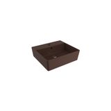Bocchi Milano 50 cm Çanak Batarya Delikli Mat Kahve Lavabo