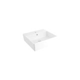 Bocchi Milano 50 cm Çanak Batarya Delikli Parlak Beyaz Lavabo