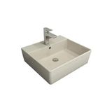 Bocchi Milano 50 cm Çanak Batarya Delikli Parlak Bisküvi Lavabo