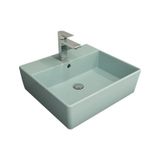 Bocchi Milano 50 cm Çanak Mat Buz Mavisi Lavabo