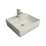 Bocchi Milano 50 cm Çanak Parlak Beyaz Lavabo