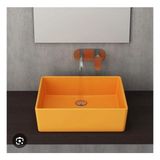 Bocchi Milano Çanak Lavabo 50 cm Parlak Mandalin Sarısı - Renkli - Standart