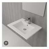 Bocchi Milano Etajerli Lavabo 60 cm Beyaz - Çok Renkli