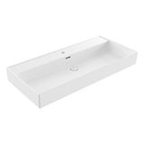 Bocchi Milano Tezgah Üstü Lavabo 100 Cm Parlak Beyaz 1378-001-0126 Çok Renkli
