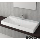 Bocchi Scala Arch 100 cm Mat Beyaz Tezgah Üstü Lavabo