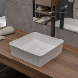 Bocchi Slim Line Kare 38X38 cm Parlak Beyaz Lavabo