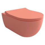 Bocchi - V-Tondo Rimless Asma Klozet 54 cm Mat Somon - 1416-032-0128