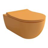Bocchi - V-Tondo Rimless Asma Klozet Parlak Mandalina Sarısı - 1416-021-0128