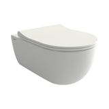 Bocchi V-Tondo Rimless Mat Beyaz Gizli Taharet Girişli Asma Klozet